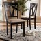 Baxton Studio Sylvia Sand Upholstered and Espresso Brown Finished Dining Chair, PK2 149-8961 - alternate 5